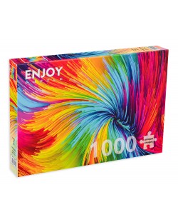 Puzzle Enjoy de 1000 piese - Colorful Paint Swirl